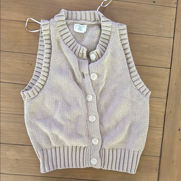Song of Style Cream Sleeveless Cardigan - Picture 1 of 2